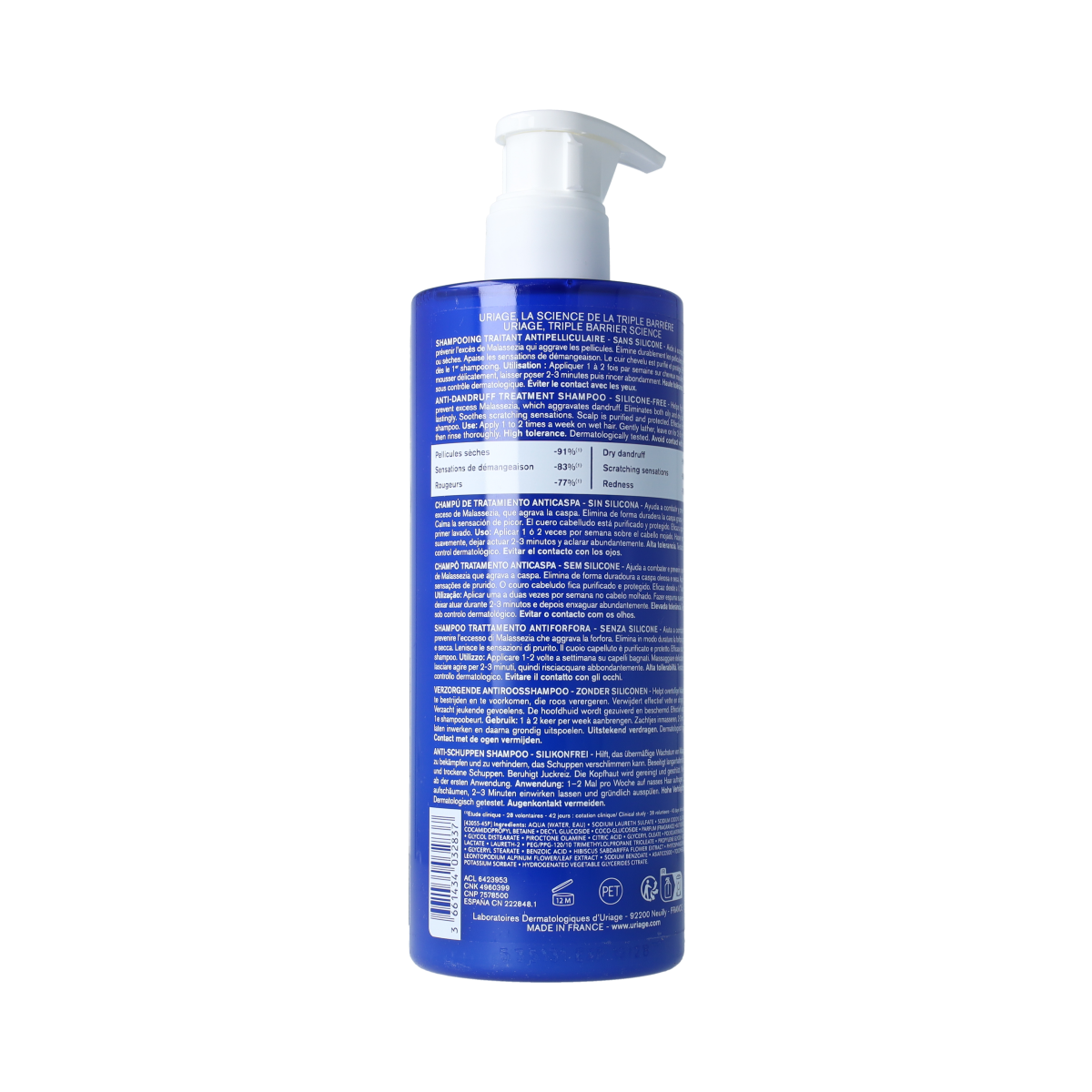 Uriage DS HAIR - SHAMPOOING  500ML 500.00 Milliliter