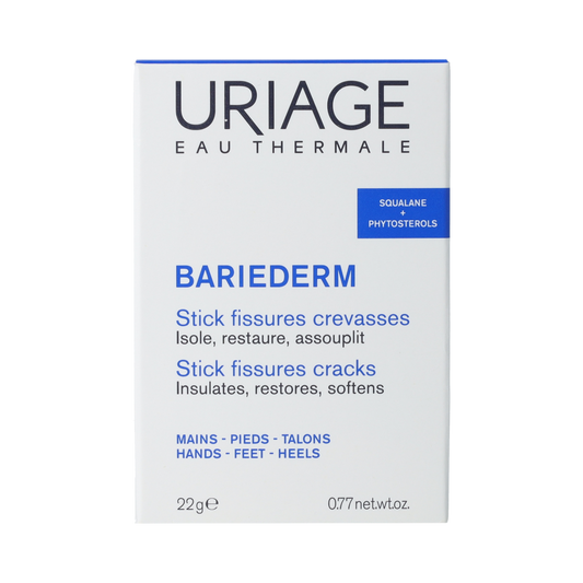 Uriage Bariederm stick for body care, 22g, with a natural application on skin, designed for effective skin protection and repair