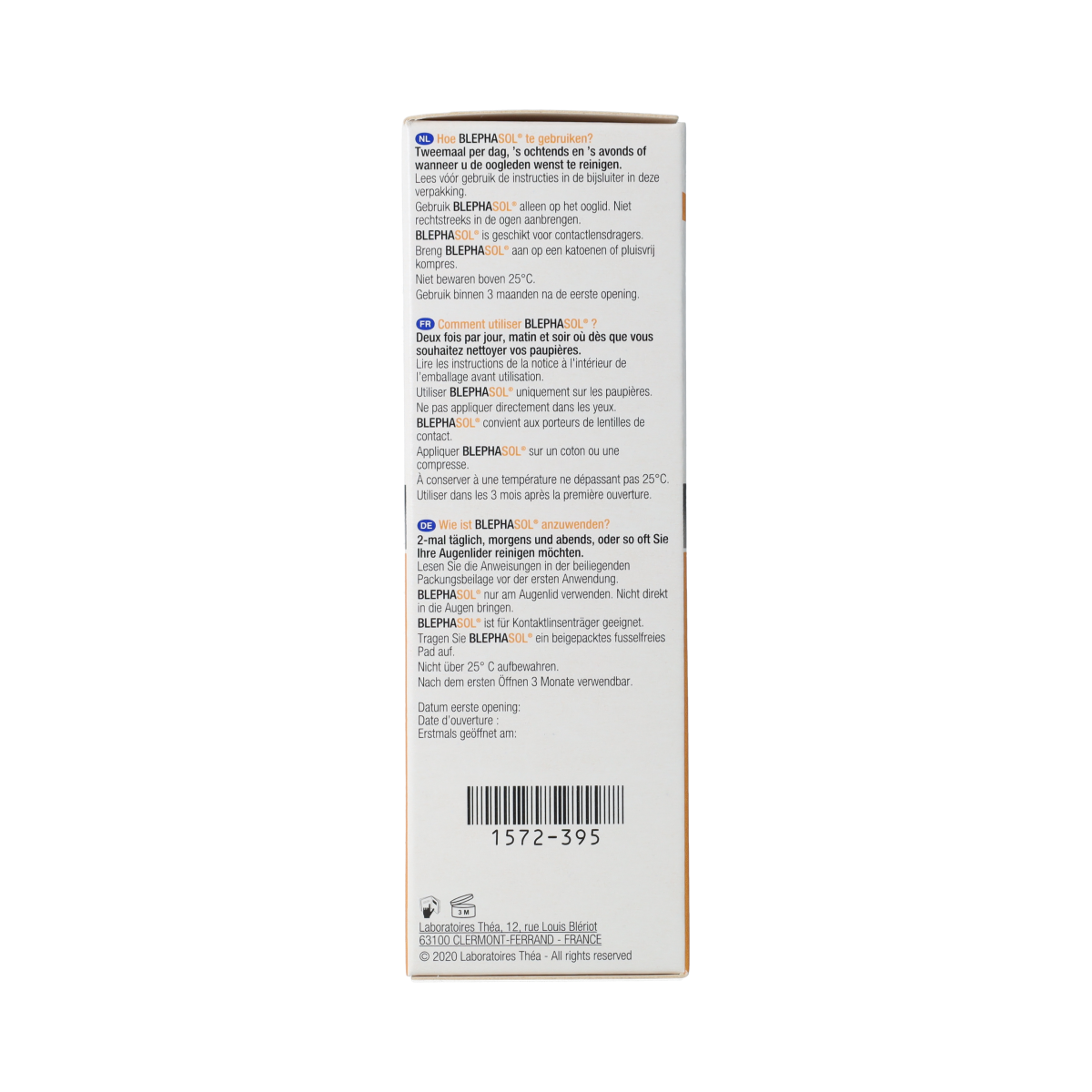 Blephasol Reinigingslotion ooglid for eye lid care, 100ml, gentle eye cleansing product from Blephasol.