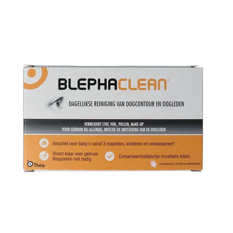 Blephaclean Kompressen, 20 oogverzorgingscompressen for gentle eye cleaning and hygiene.