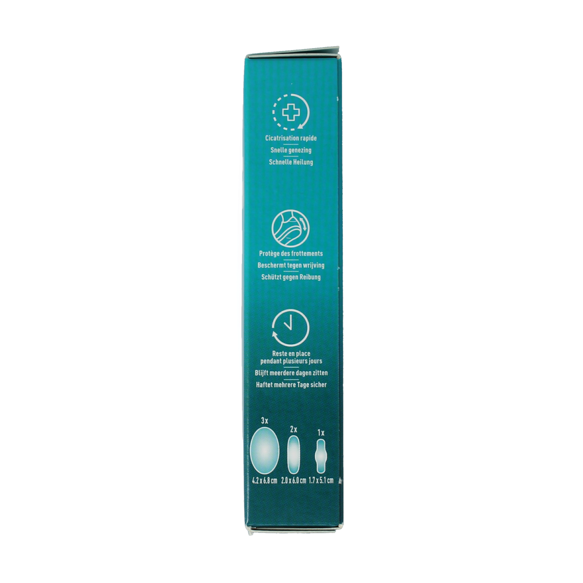 Compeed Blarenpleister mixpack of 6 foot care blisters and blister plasters in a colorful package.