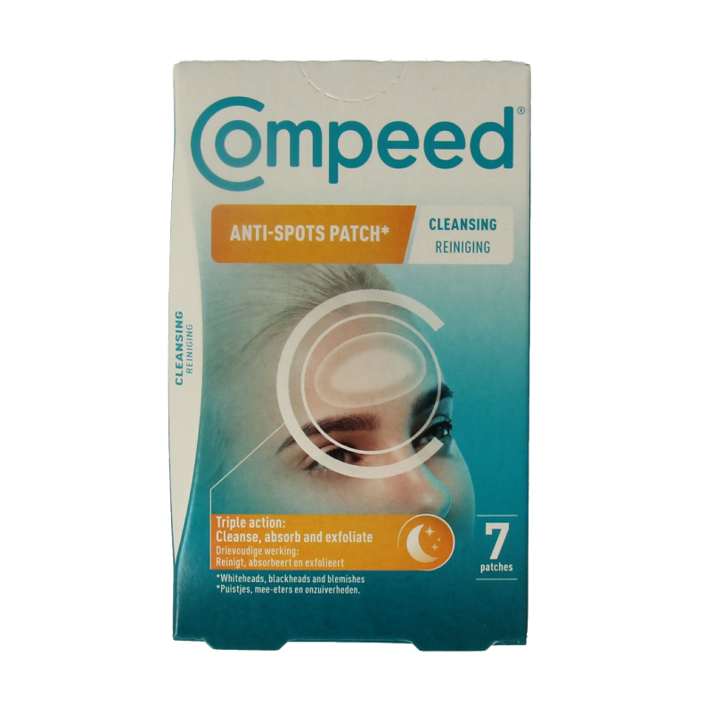 Compeed anti-spots cleansing medium for feet, pack of 7, foot care product from Compeed, designed to reduce spots and improve skin.