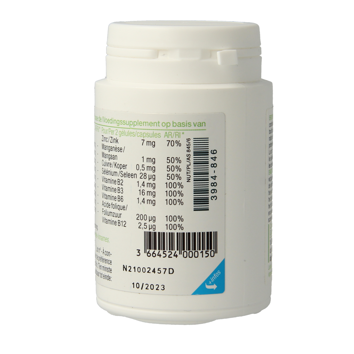 Nutergia Ergydetox herbal supplement capsules in a bottle, part of Nutergia's herbal remedy collection.