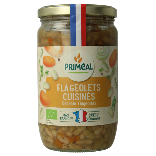 Primeal bio groene bonen in 680g verpakking, vers en gezond aardappelen, groente en fruit product.