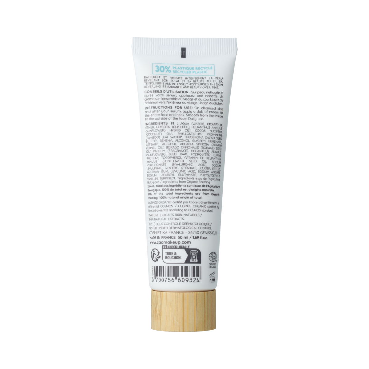 ZAO Pro-Age Excellence Cream 50ml jar showing smooth, luxurious face cream for anti-aging facial skincare.