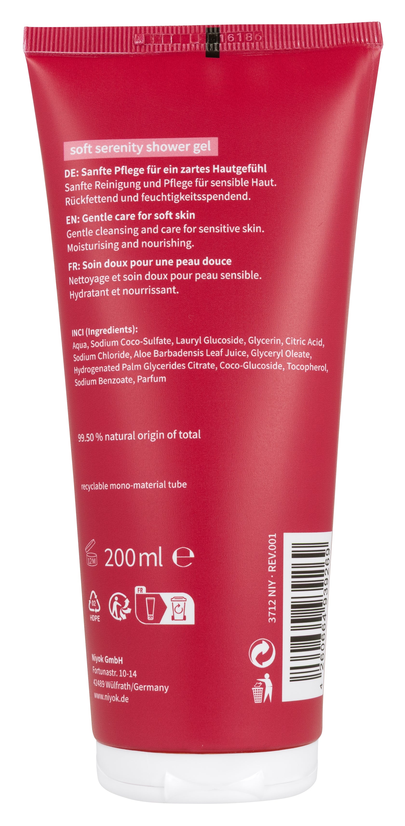 Niyok shower gel Soft Serenity 200.00 Milliliter