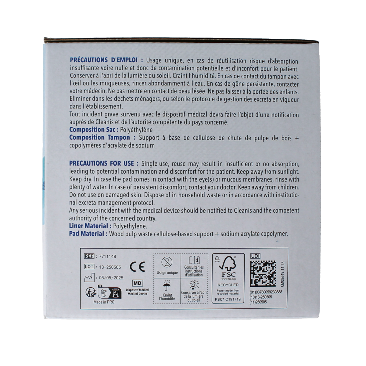 CareBag Ondersteekzak 500 for bathroom and toilet use, showing a pack of 20 disposable support bags.