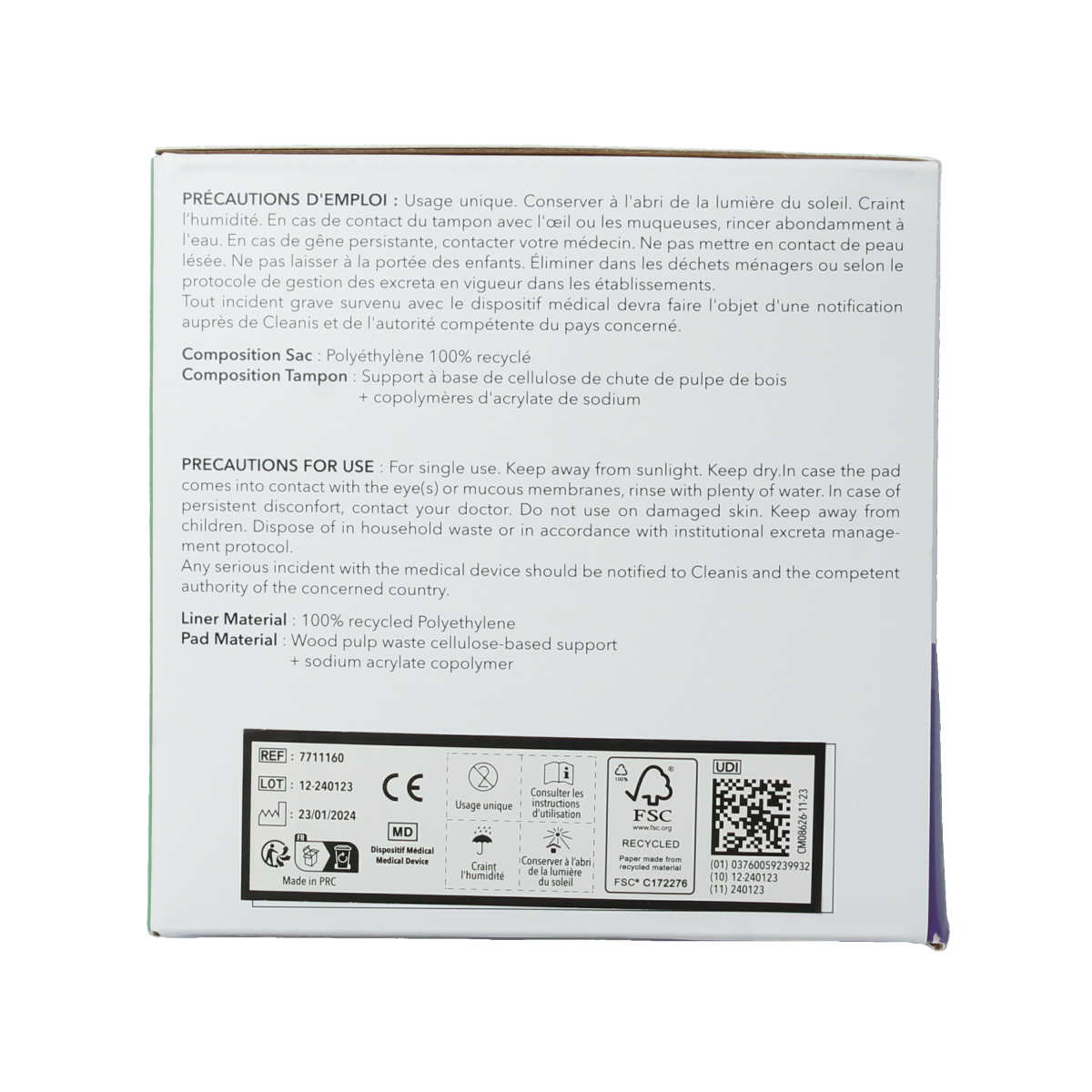 CareBag Pro bedpan and commode liners, 700ml capacity, 20-pack of medical aids featuring durable, hygienic disposal solutions.