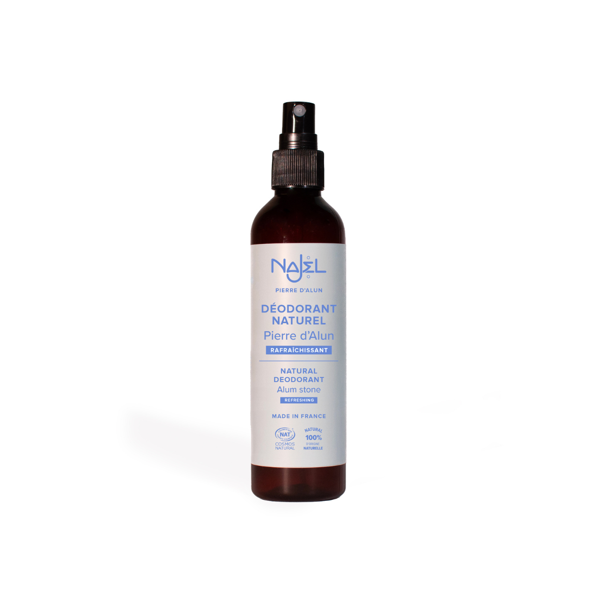 Najel Aleppo deodorant spray with alum, 125 ml bottle