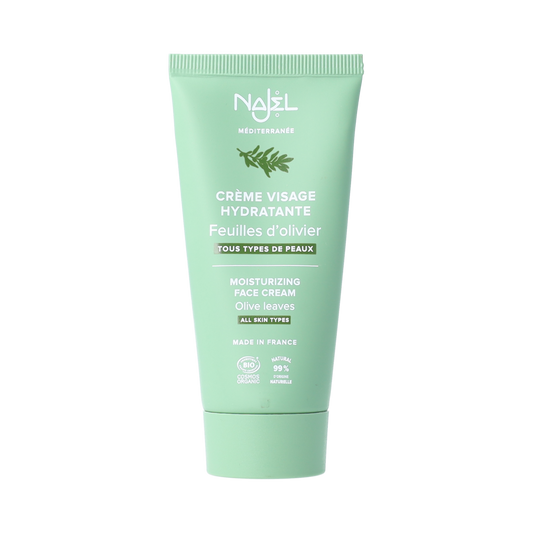 Najel Aleppo gezichtsverzorgingscrème in 50ml, natural facial cream with herbal ingredients, suitable for daily skincare.