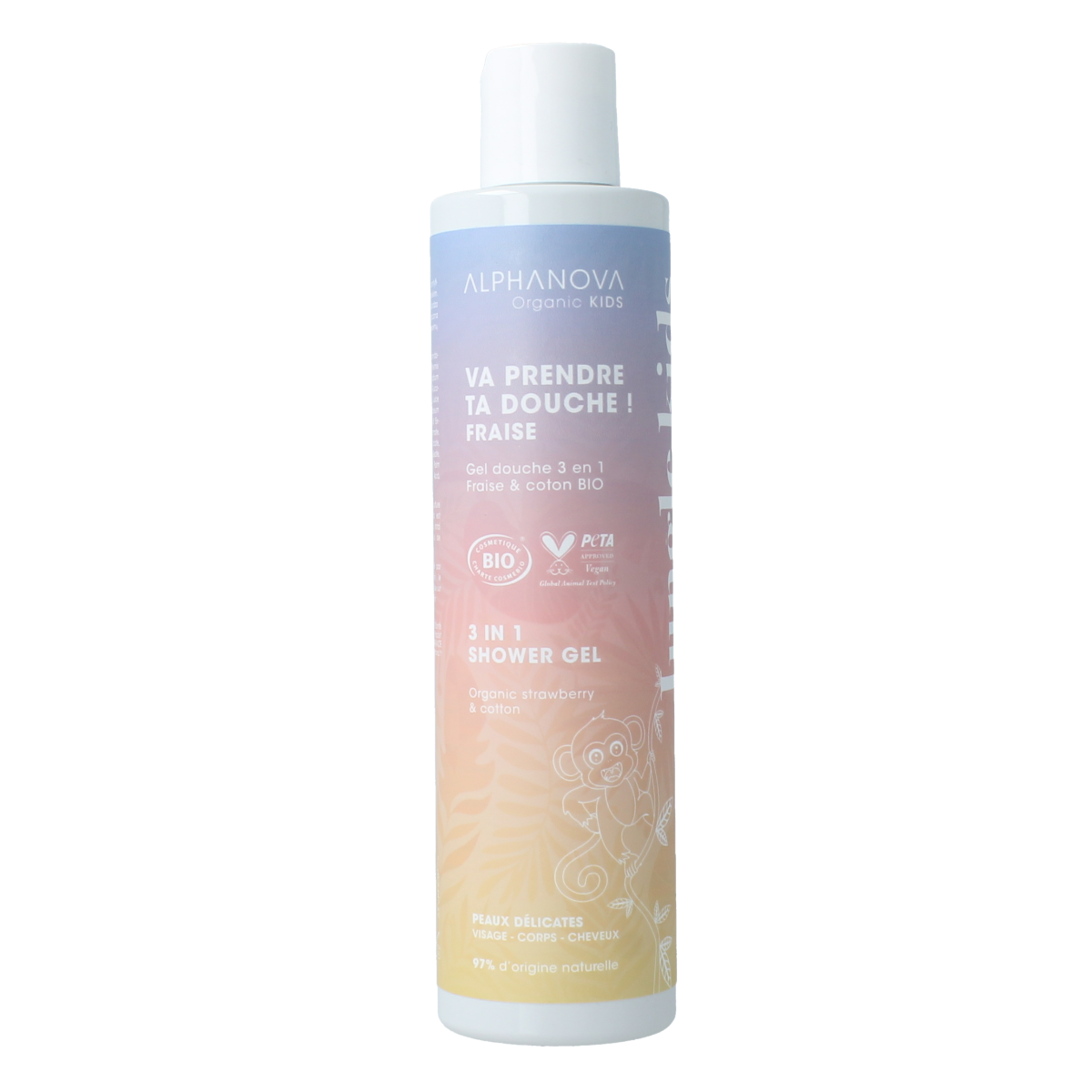 Alphanova Kids Kids bio showergel strawberry 250.00 Milliliter