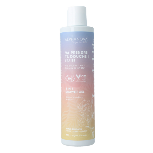 Alphanova Kids Kids bio showergel strawberry 250.00 Milliliter