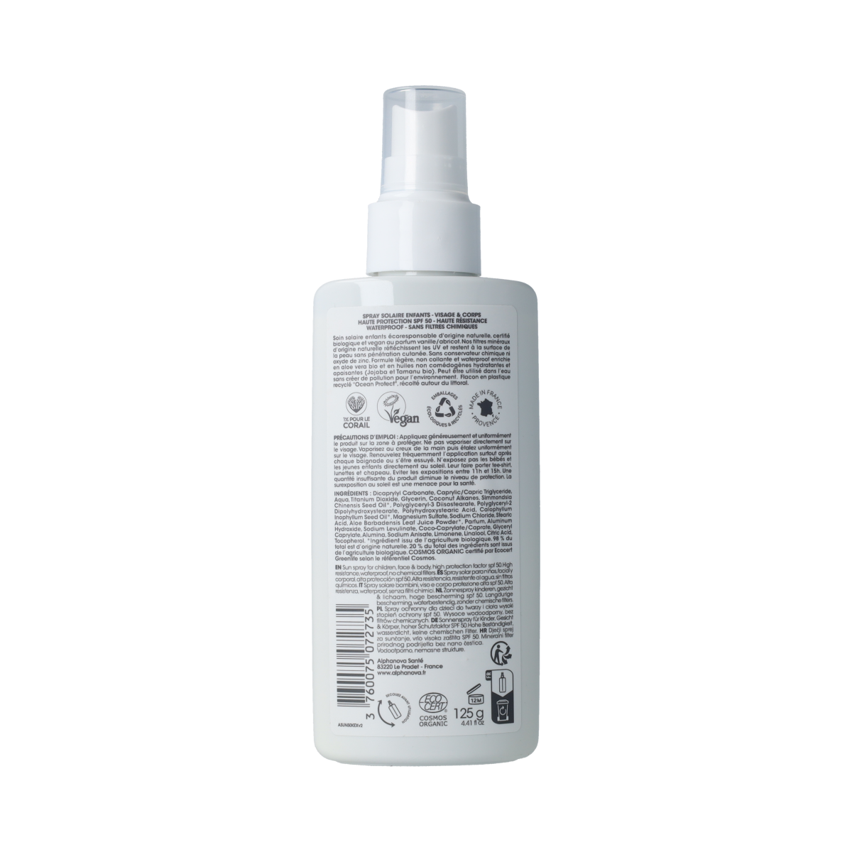 Alphanova Sun Zonnespray kids SPF50  125.00 Gram