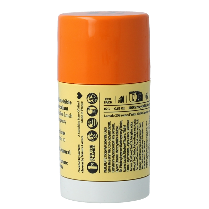 SeventyOne Percent Sunkissed SPF50 sunstick, 15g, with a smooth, natural-looking sunscreen stick and SPF 50 protection.