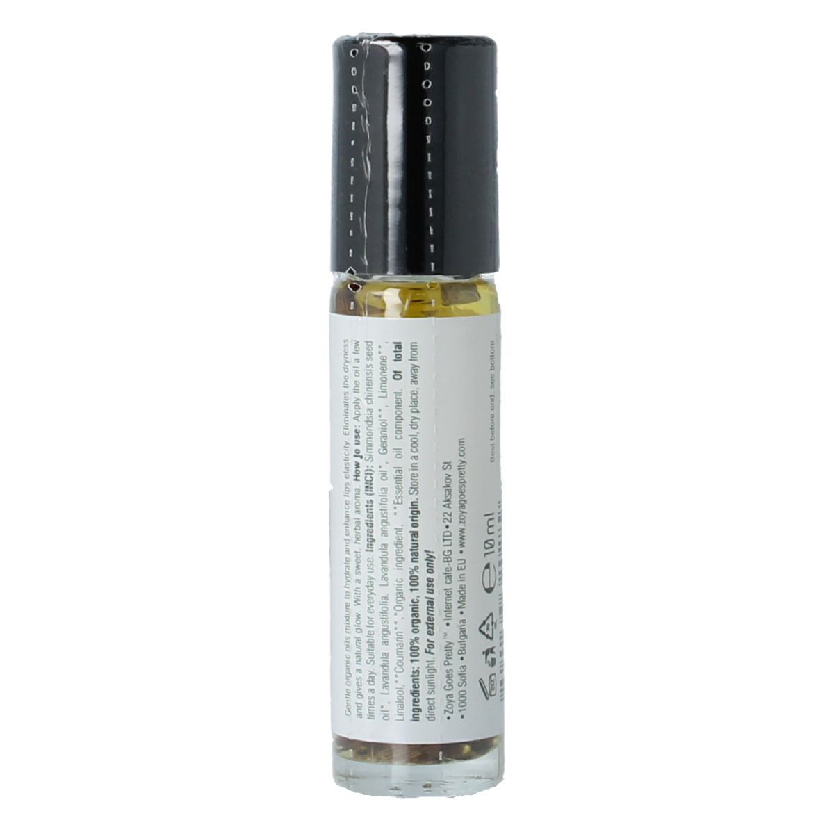 Zoya Goes Pretty lavender lips lip gloss in a 10ml tube, with a smooth, shiny lavender finish in a make-up product image.