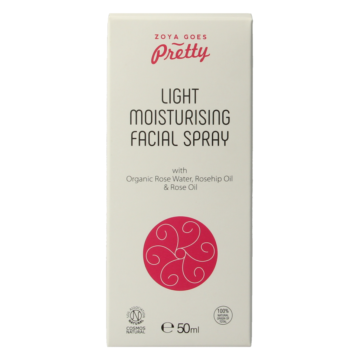 Zoya Goes Pretty Light moisturizing facial spray in 50ml bottle, refreshing skincare product for face hydration