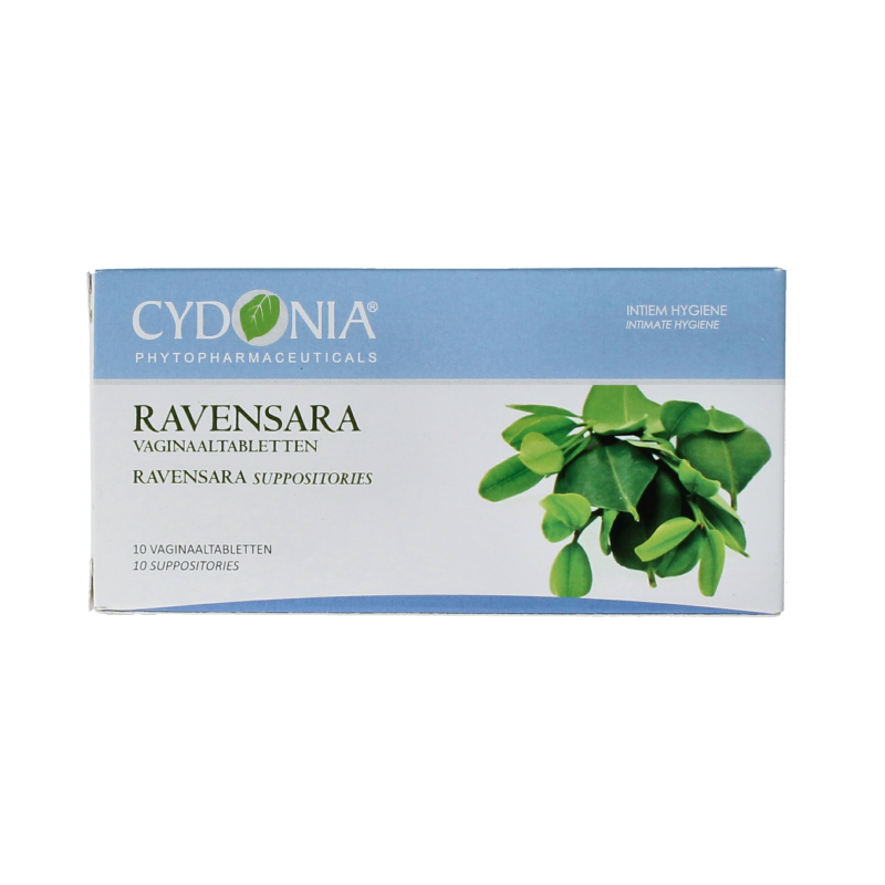 Cydonia Ravensara vagina suppositories, herbal preparation, 10 Zetpillen, natural feminine health product from Cydonia.
