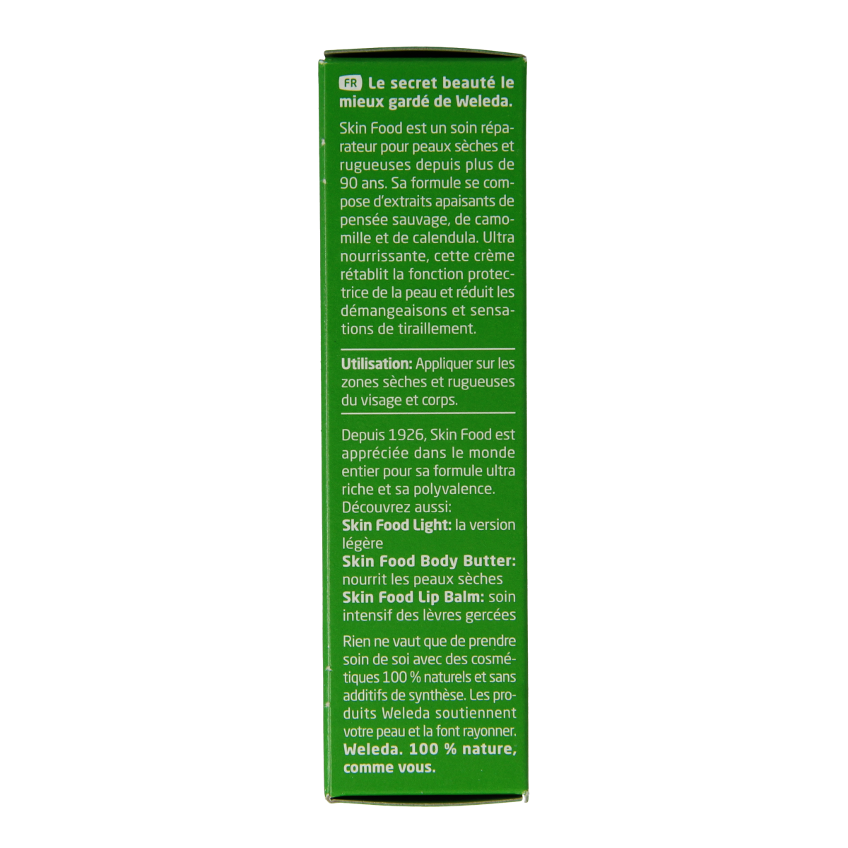 Weleda Skin Food 30ml natural body care product in a white tube with green accents, suitable for nourishing skin.