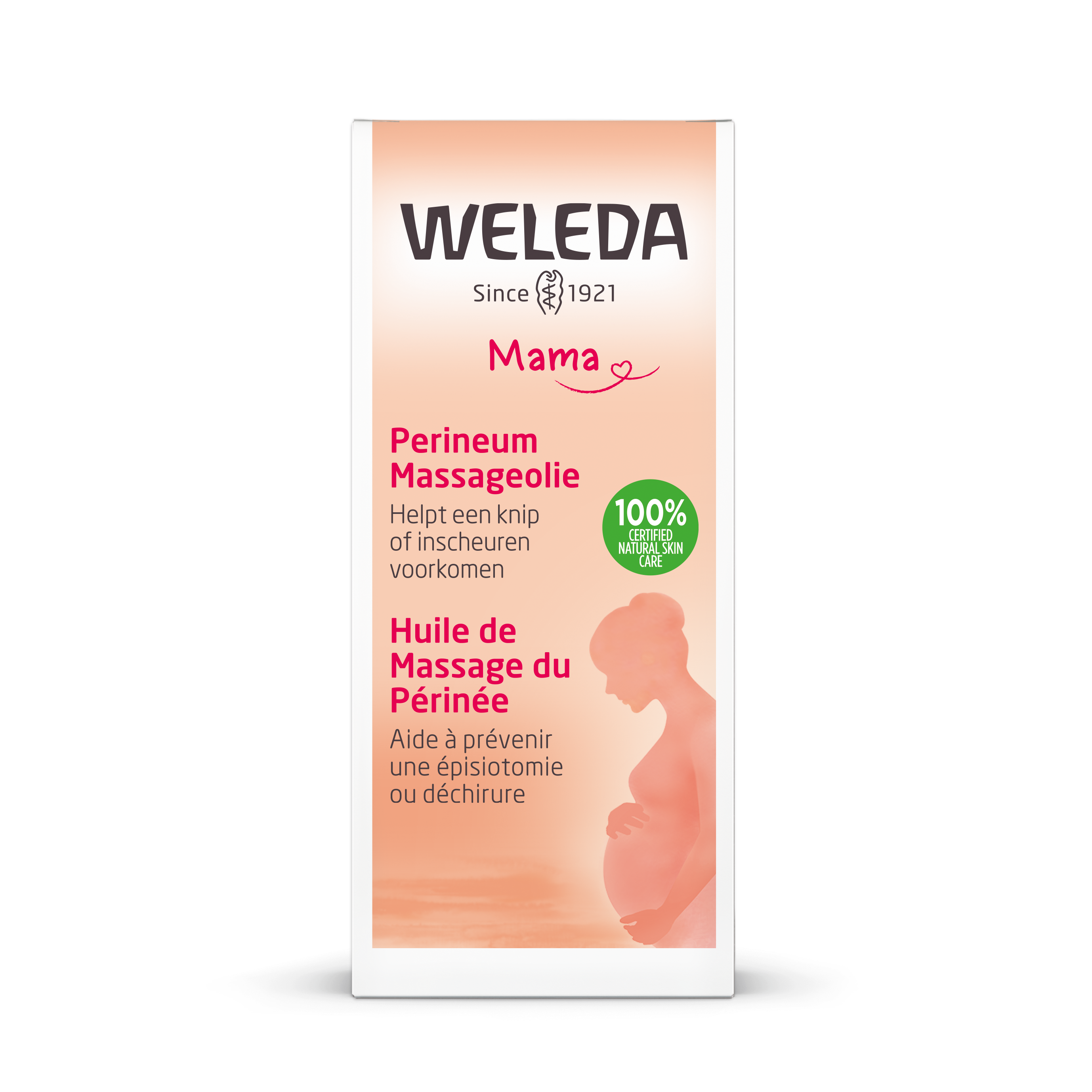 Weleda Perineum massage oil, 50ml, natural body care product designed for perineal massage with herbal ingredients.
