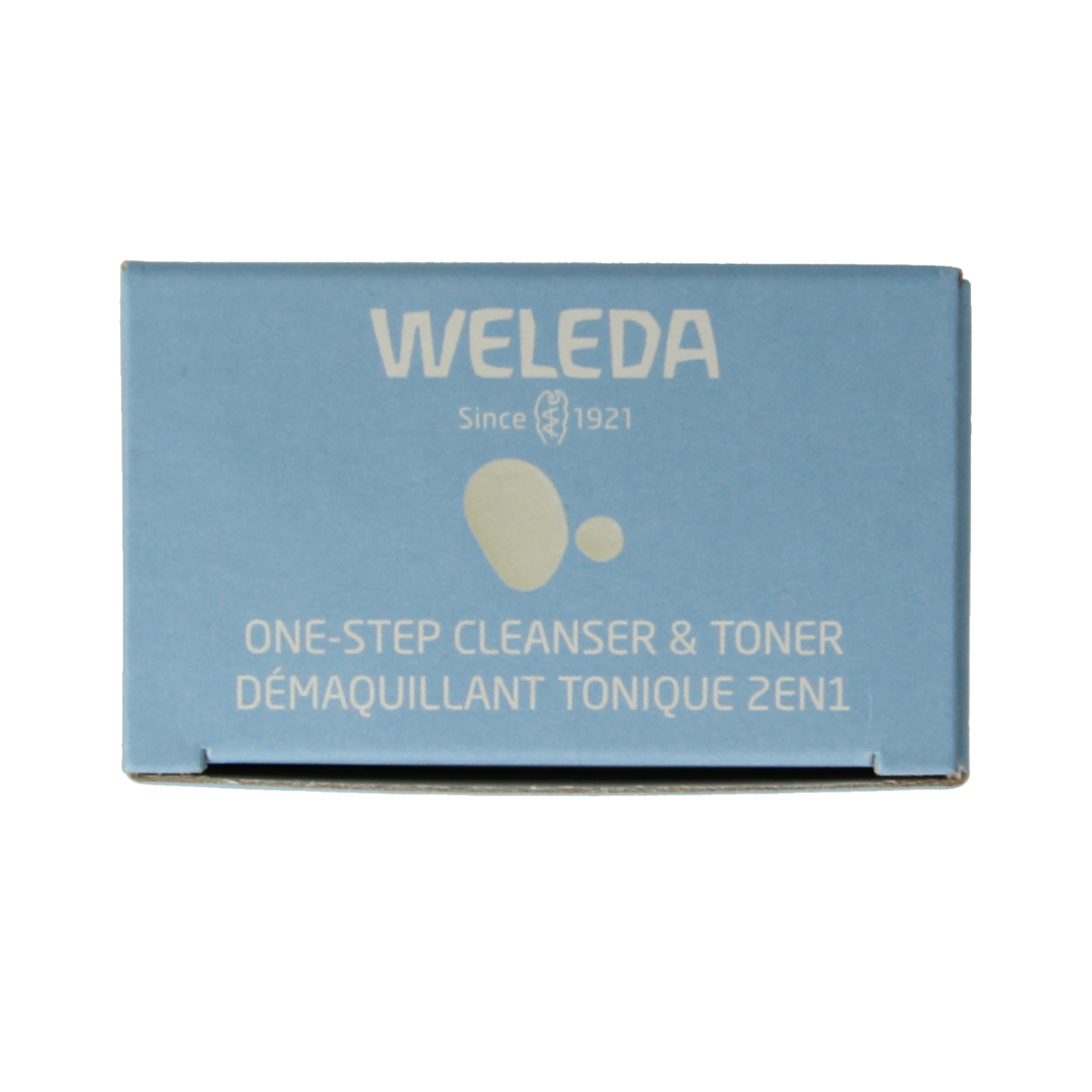 Weleda 2-in-1 facial cleanser and toner in a 100ml bottle, with natural botanical ingredients for skincare.