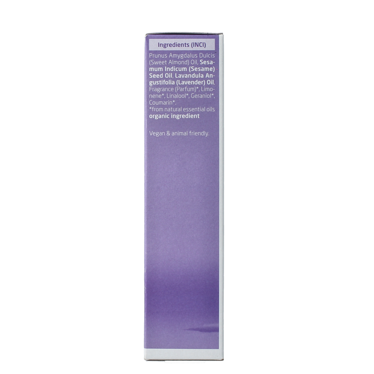 Weleda Lavendel ontspannende lichaamsolie 100 ml bottle with lavender flowers and natural ingredients for soothing body care.