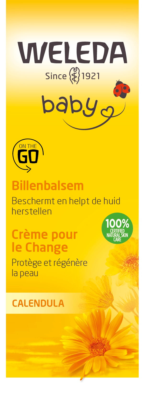 Weleda Calendula baby and toddler diaper balm jar, 30ml, in a natural, child-friendly packaging for gentle skin care.