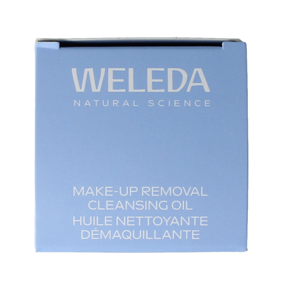 Weleda Reinigingsolie and makeup remover in a 150ml bottle for gentle facial cleansing and makeup removal.