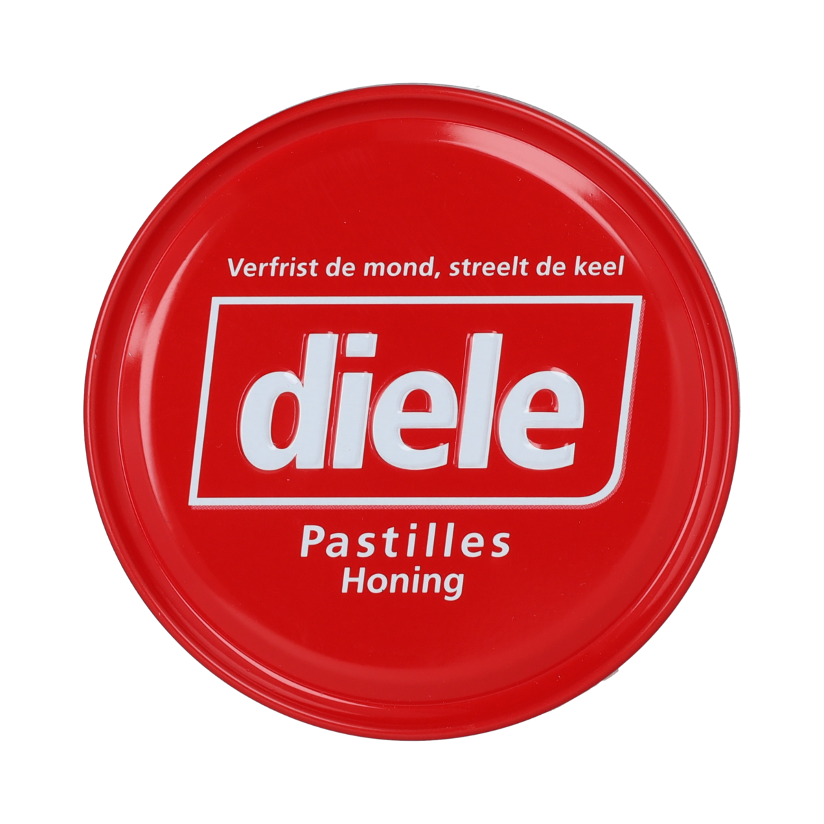 Diele Honing snoepgoed in 75g package, golden honey candies with a sweet, glossy appearance, on a plain background.