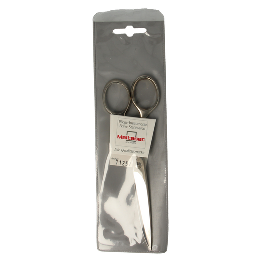 Malteser huishoudschaar 15cm staalwaren, sharp scissors for household use, with stainless steel blades and ergonomic handles.