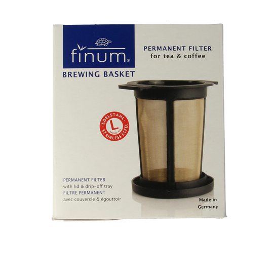 Simon Levelt Theefilter permanent maat L, reusable coffee and tea filter, made of durable material, designed for brewing tea and coffee.