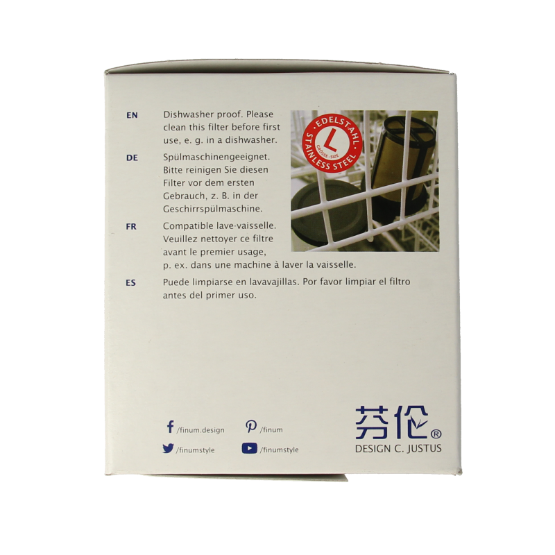 Simon Levelt Theefilter permanent maat L, reusable coffee and tea filter, made of durable material, designed for brewing tea and coffee.