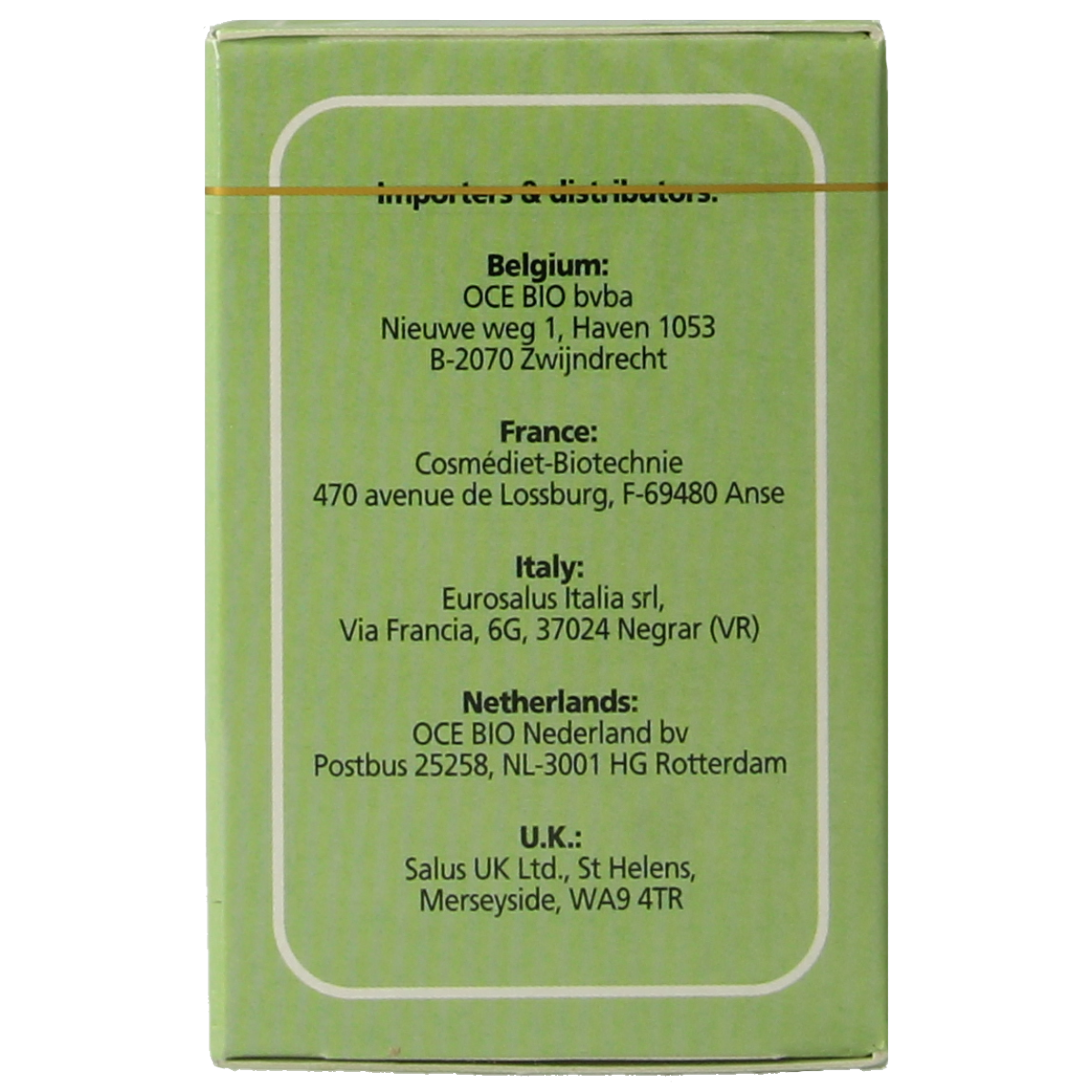 Organic Salus Anijs, venkel, and karwij herbal tea in 15 tea bags, displayed in a natural setting with tea leaves and herbs.