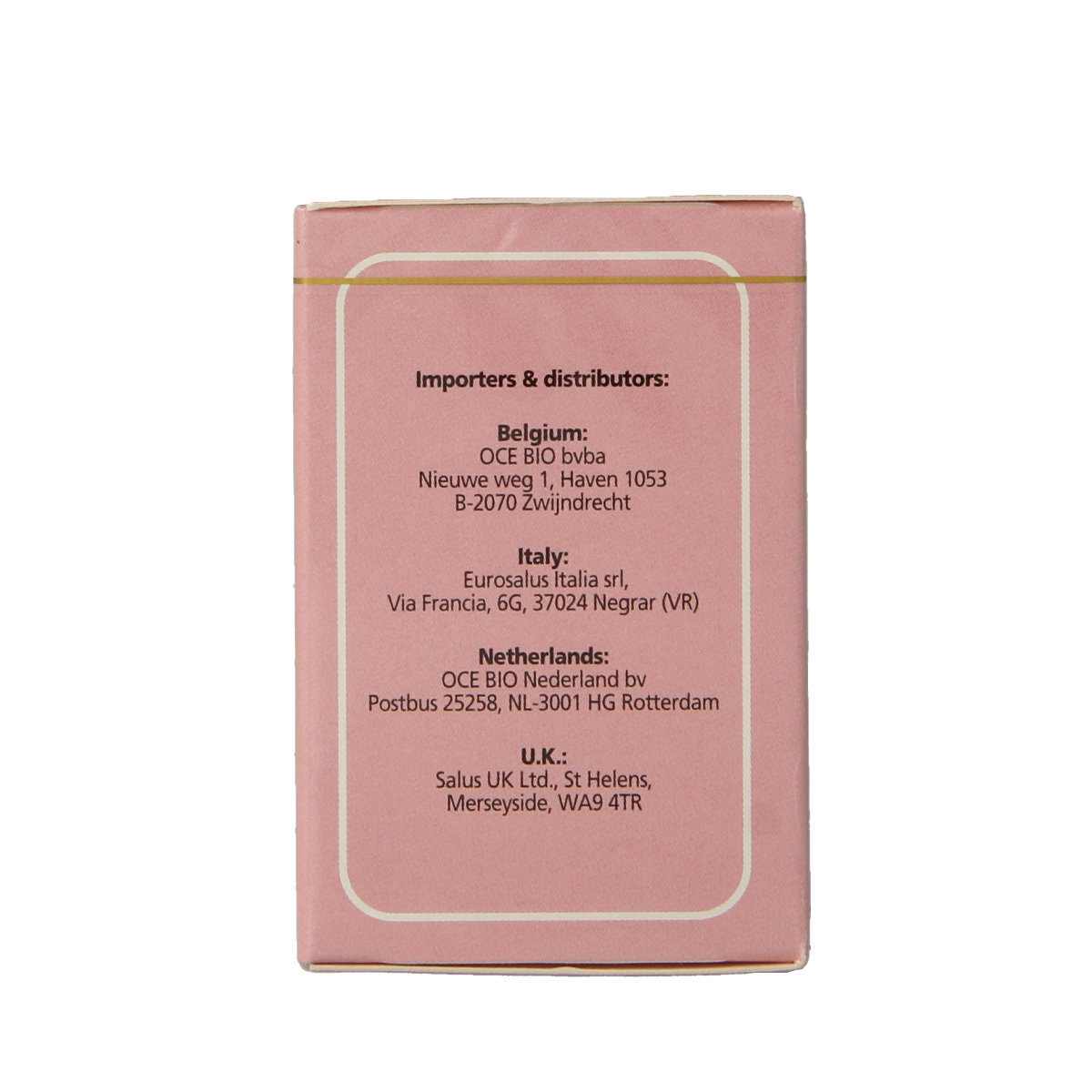 Salus Duizendblad organic herbal tea in a 15-pack of tea bags, featuring natural dried duizendblad flowers in a resealable pouch.
