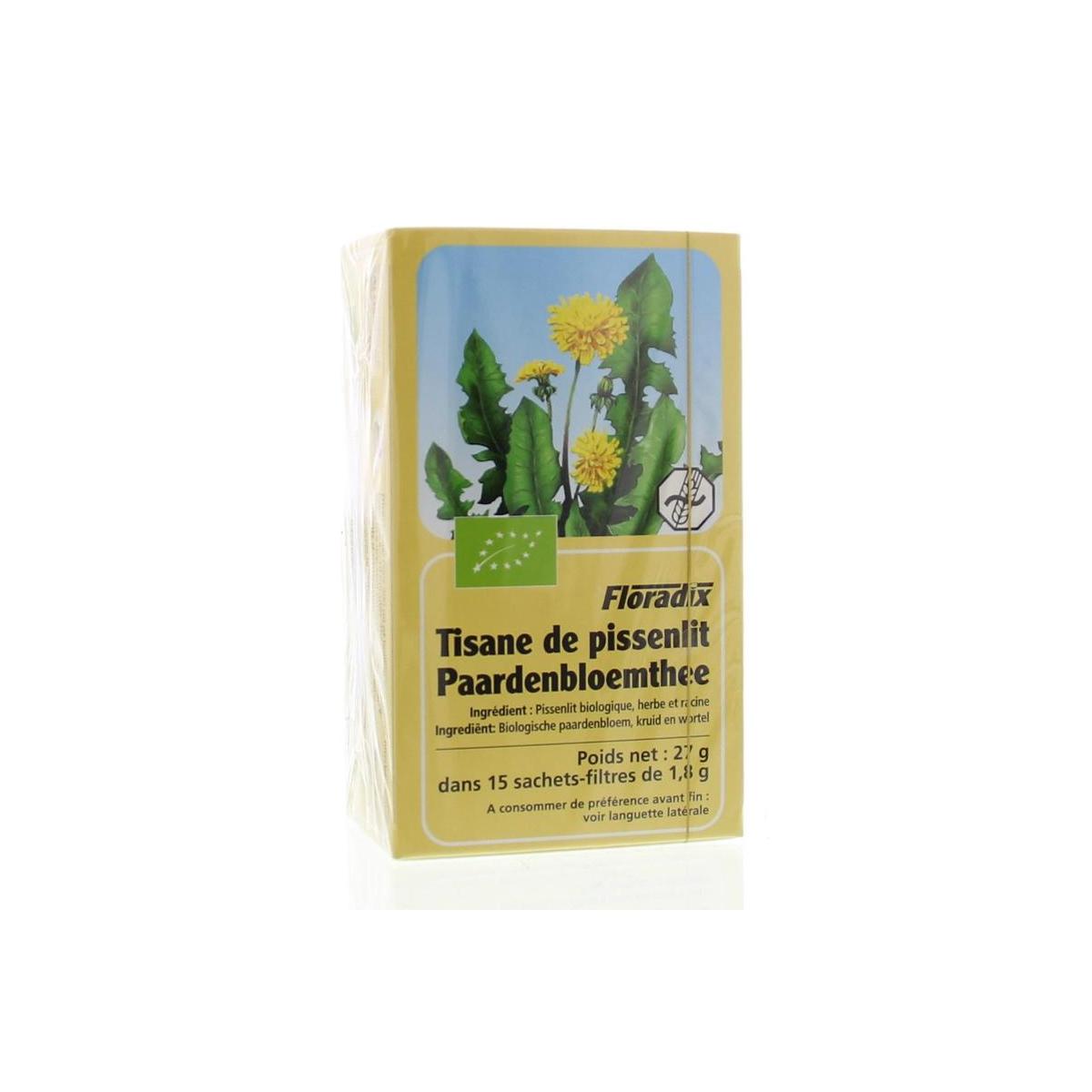 Salus organic dandelion tea in a box with 15 tea bags, natural herbal coffee and tea product.