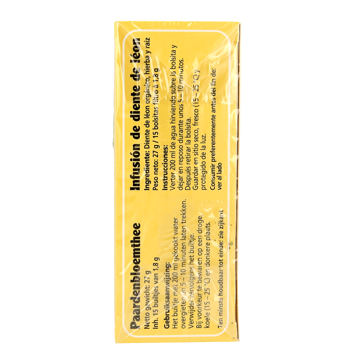 Salus organic dandelion tea in a box with 15 tea bags, natural herbal infusion for wellness and digestion.