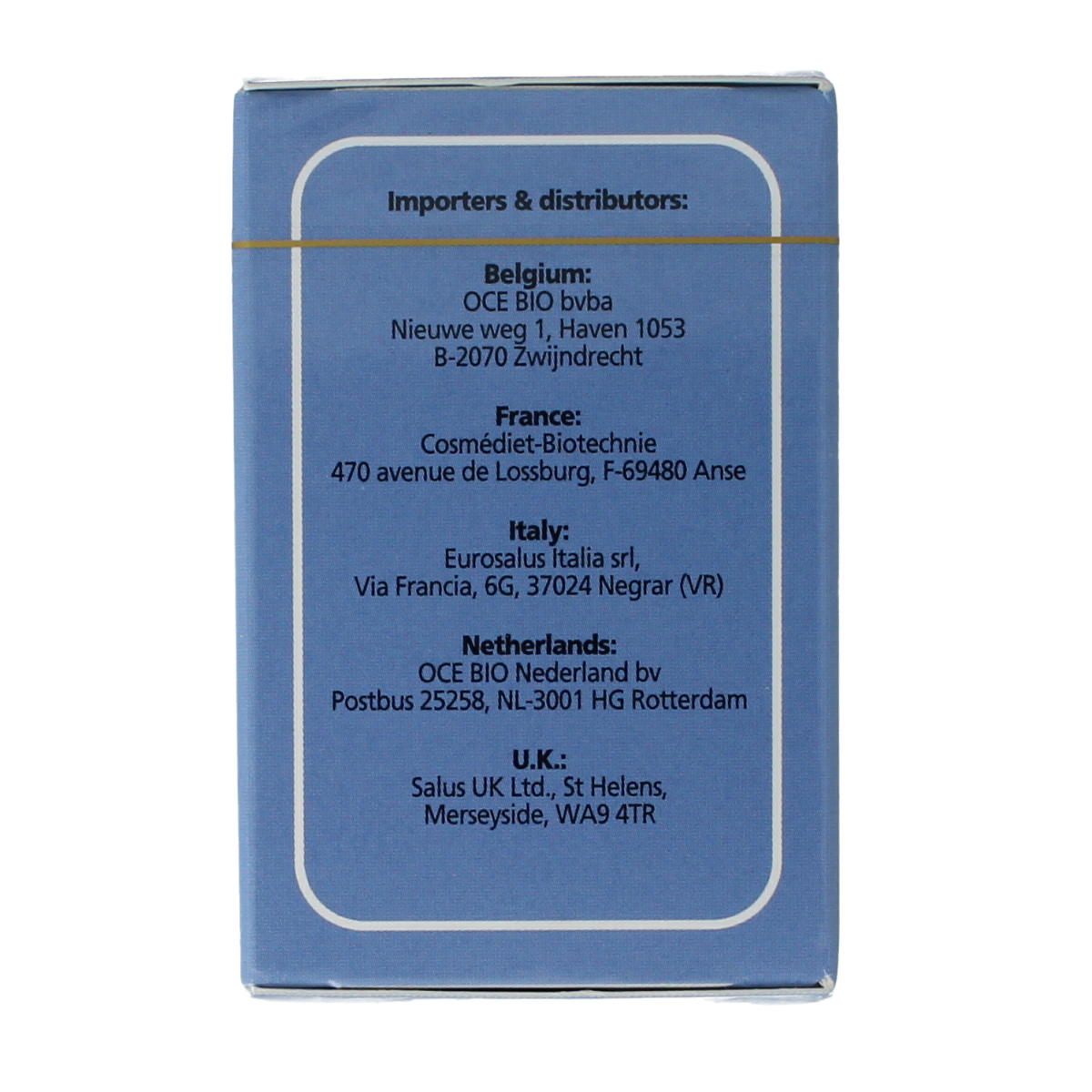 Salus Thijm bio tea in 15 tea bags, natural herbal infusion with thyme, shown in packaging with tea bags inside.