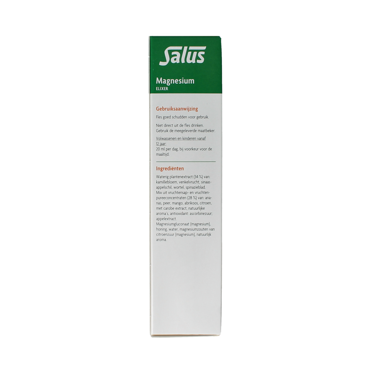 Salus Floradix Magnesium mineral supplement bottle, 250ml, featuring the label and product branding.
