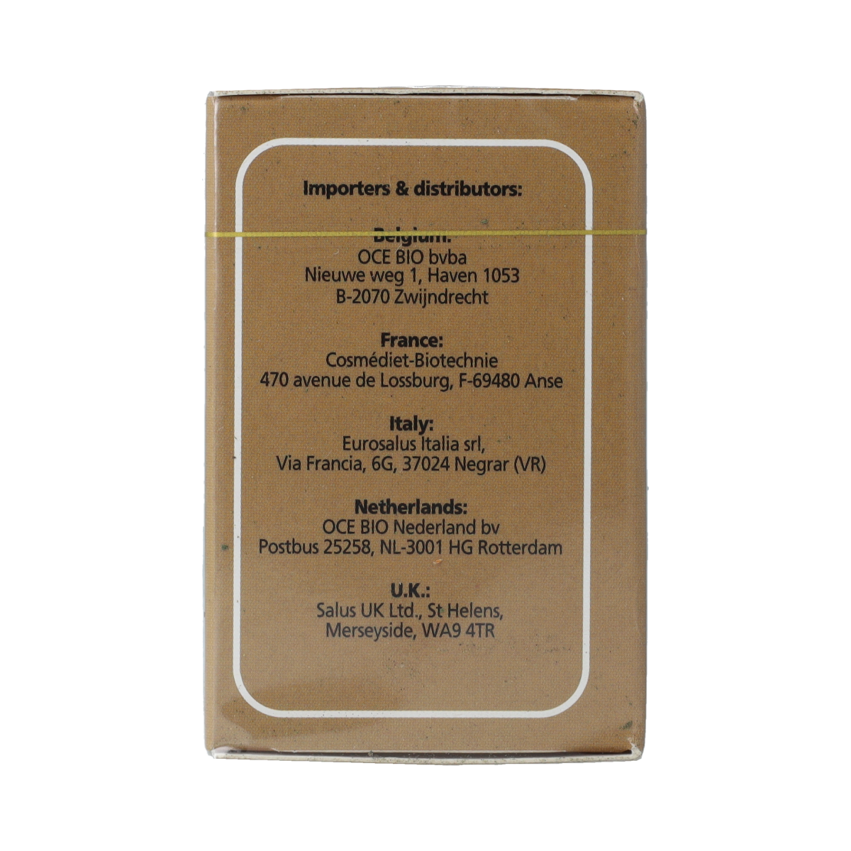 Salus bio brandnetel thee with 15 tea bags, featuring dried nettle leaves in a clear tea bag for herbal infusion.