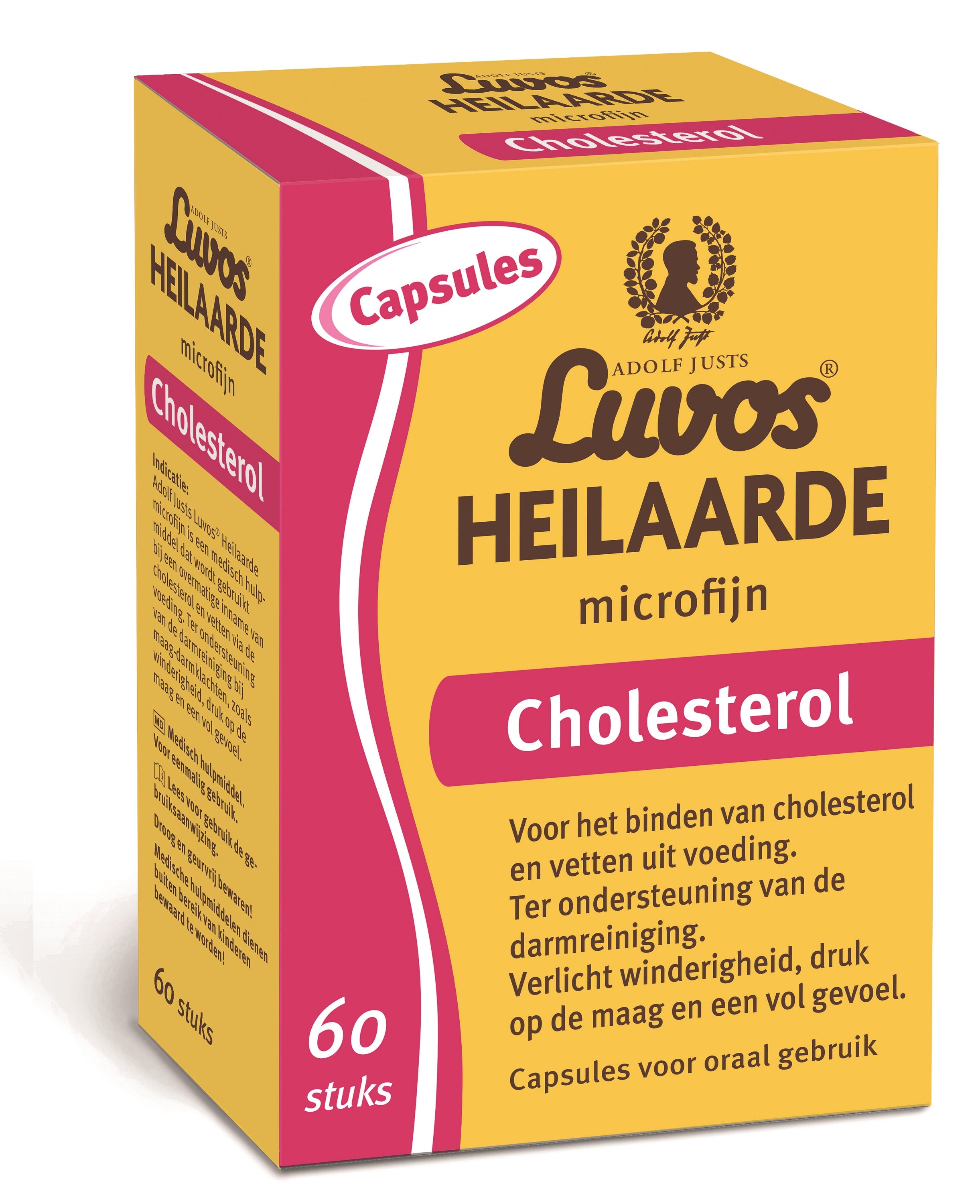 Luvos Heilaarde microfijn capsules for digestive health, 60 capsules, designed to support stomach and bowel comfort.