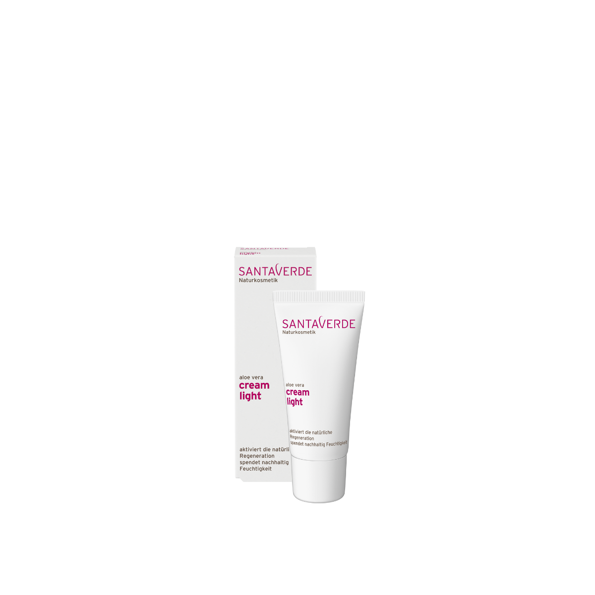 Santaverde Aloe Vera dag en nachtcreme light voor gezichtsverzorging, 30 ml, met natuurlijke aloe vera voor frisse huid.