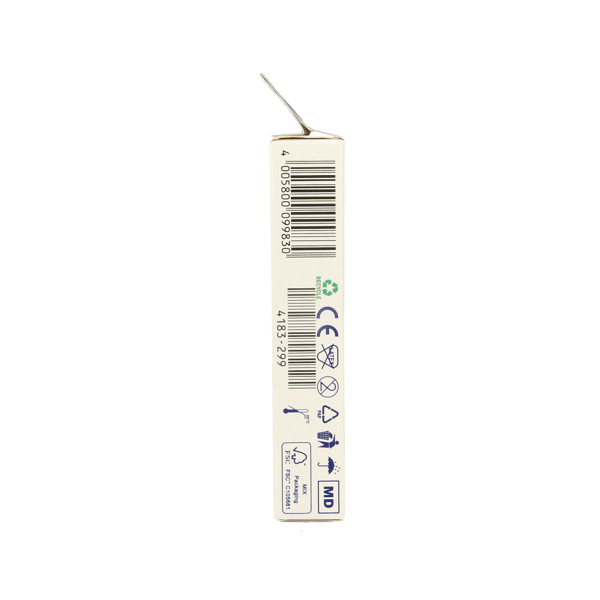 Hansaplast Universal strips, 20-pack of adhesive bandages and tape for wound care, showing flexible bandages on a white background.
