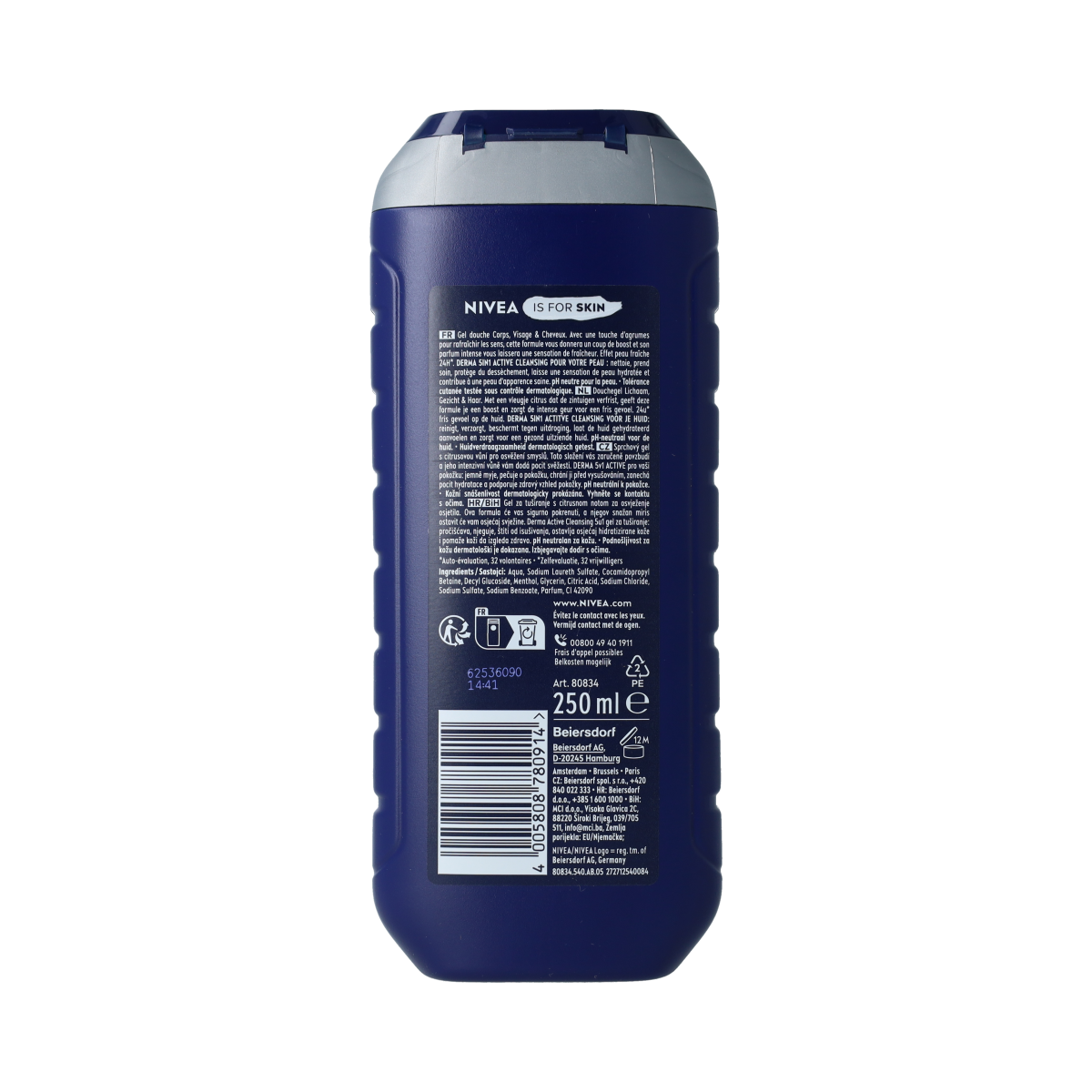 Nivea Men power refresh douchegel 250.00 Milliliter