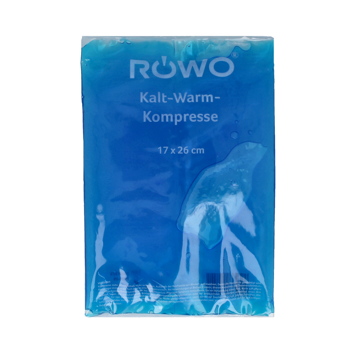 Rowo hot and cold compress 17x26cm, warm cold pack for pain relief, shown in the image.