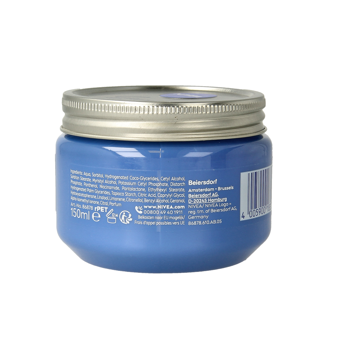 Nivea Care & Hold Styling Creme Gel in 150ml jar, hair styling product with creamy gel texture and Nivea branding.