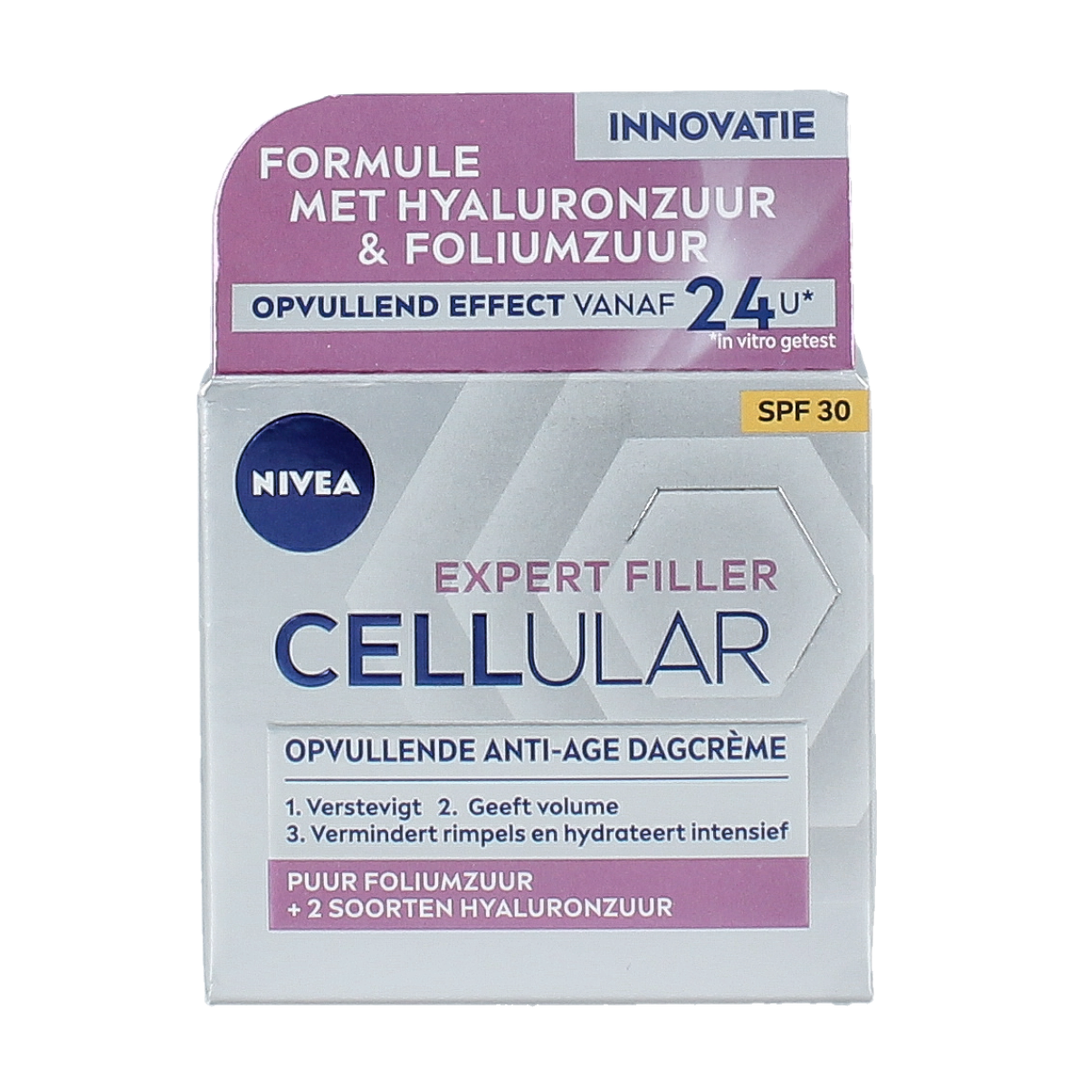 Nivea Hyaluron Cellular Anti-Age Day Cream for face, 50ml, hydrating skincare with hyaluronic acid, suitable for mature skin