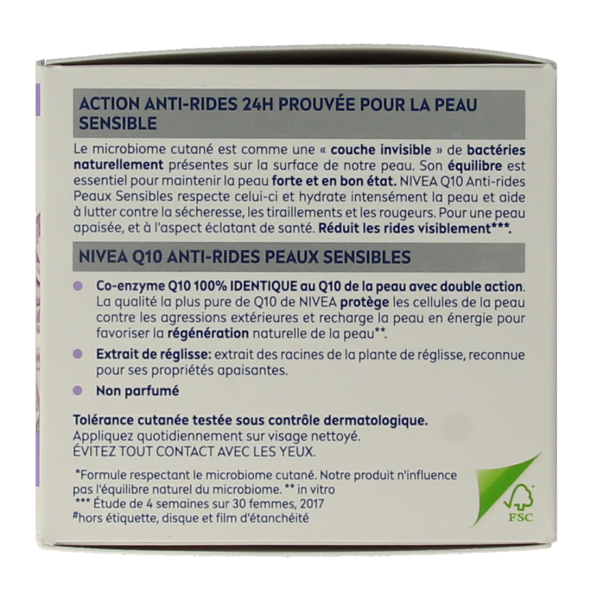 Nivea Q10 Power Sensitive day cream with SPF 15 in 50ml, facial skincare product for sensitive skin with anti-aging benefits.