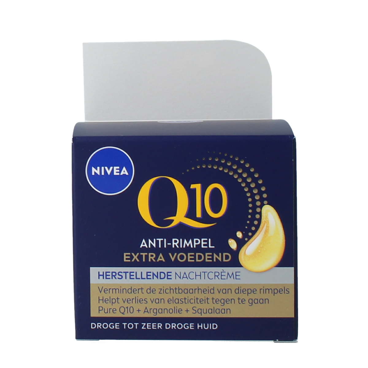 Nivea Q10 Power nachtcreme extra voedend voor gezicht, 50 ml, gezichtsverzorging met anti-aging ingrediënten, verpakt in een pot
