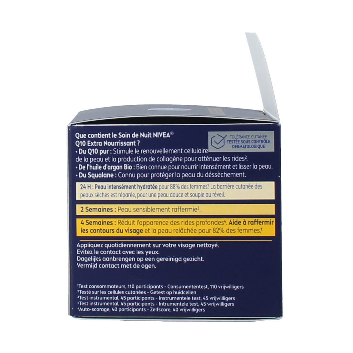Nivea Q10 Power nachtcrème extra voedend gezichtsverzorging in 50ml jar, moisturizing and anti-aging skincare for night use