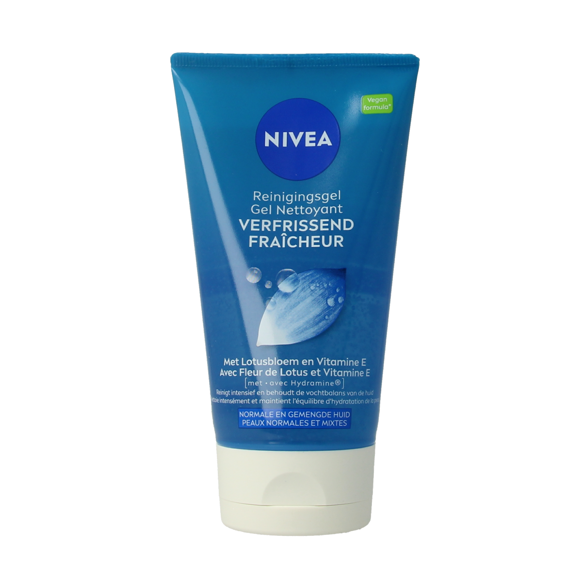 Nivea Essentials refreshing facial cleansing gel 150ml, gentle skincare product for clean and refreshed skin