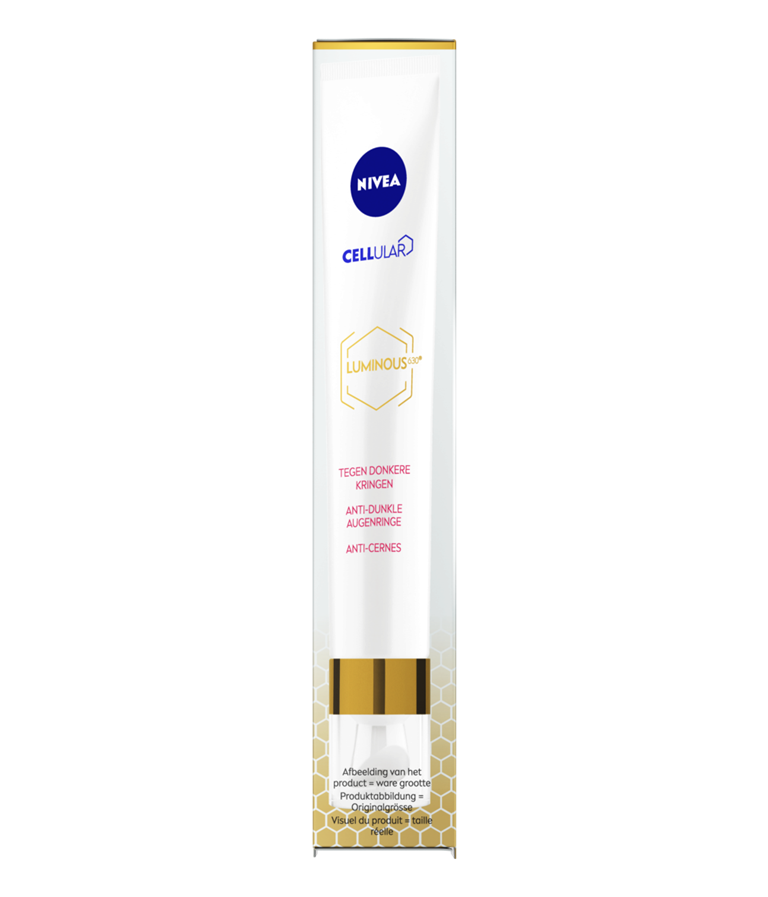 Nivea Cellular Luminous Anti-Spot Eye Cream in a 50ml jar, designed for eye skincare and reducing dark spots.